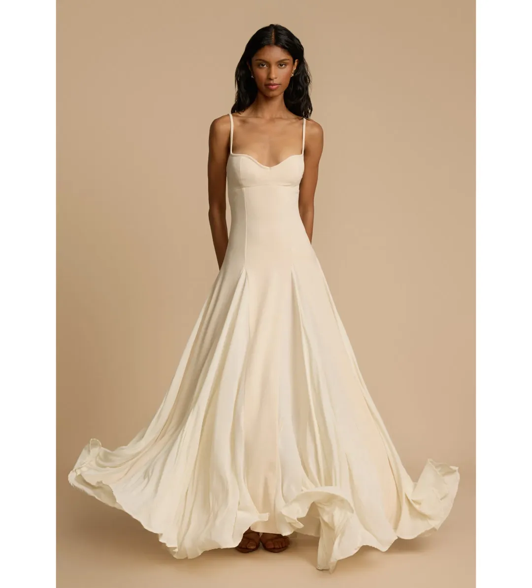 Arcina Ori Paloma Dress in Stone Size AU 8 for rent on The Volte - main image