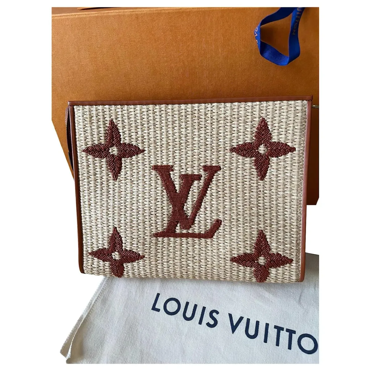 Louis Vuitton Pouch 26 Raffia Monogram - Image 1