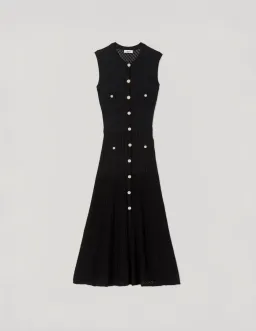 Sandro Tuileries Knit Midi Dress Black Size 38 / AU 8 for rent on The Volte - image 5