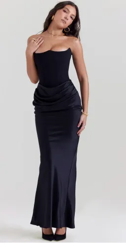 House of CB Persephone Strapless Corset Dress Black Size M / AU 10 for rent on The Volte - image 4