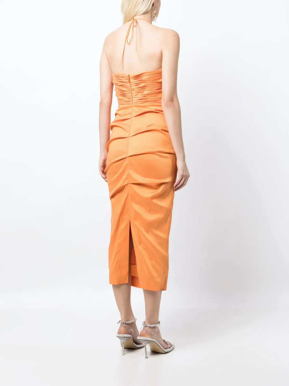 Rachel Gilbert Ayla Midi Dress Orange Size 0 / AU 6 - Image 3