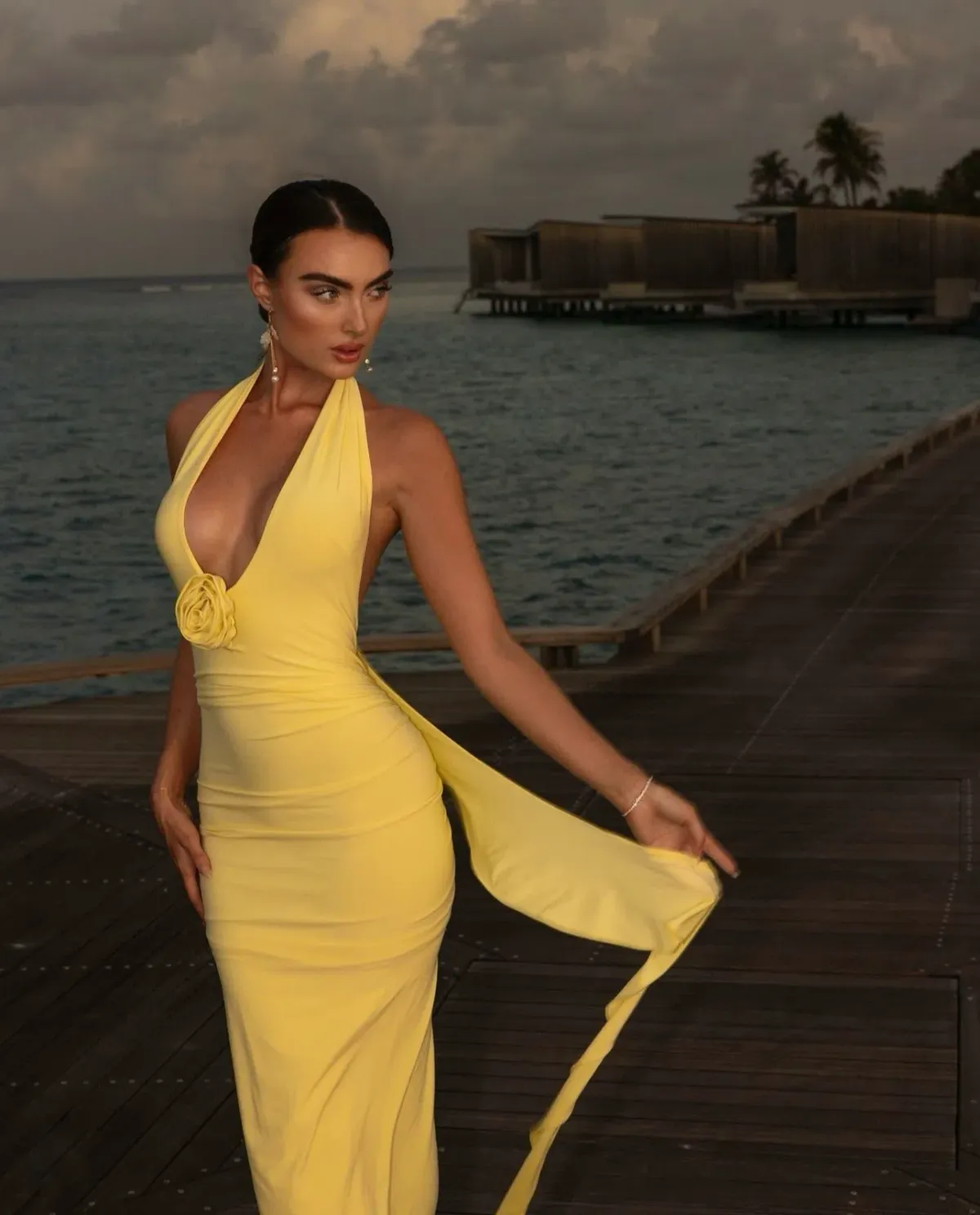 Melani the Label Arabella Dress Butter Yellow Size XS / AU 6 - Image 3