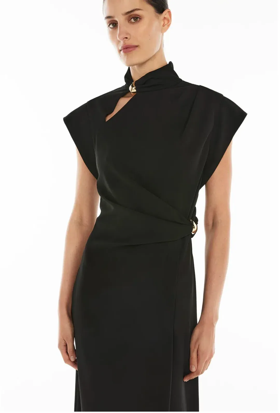 Manning Cartell High Definition Midi Dress Black Size 14 for rent on The Volte - main image