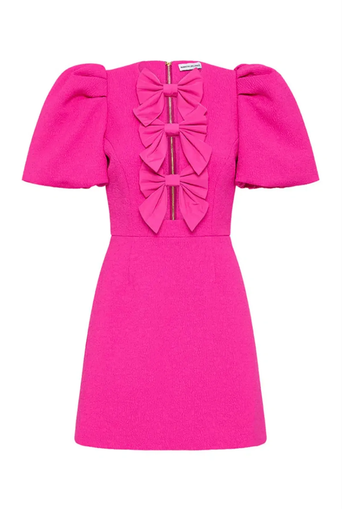 Rebecca Vallance Cecily Bow Mini Dress Hot Pink Size 8 - Image 6