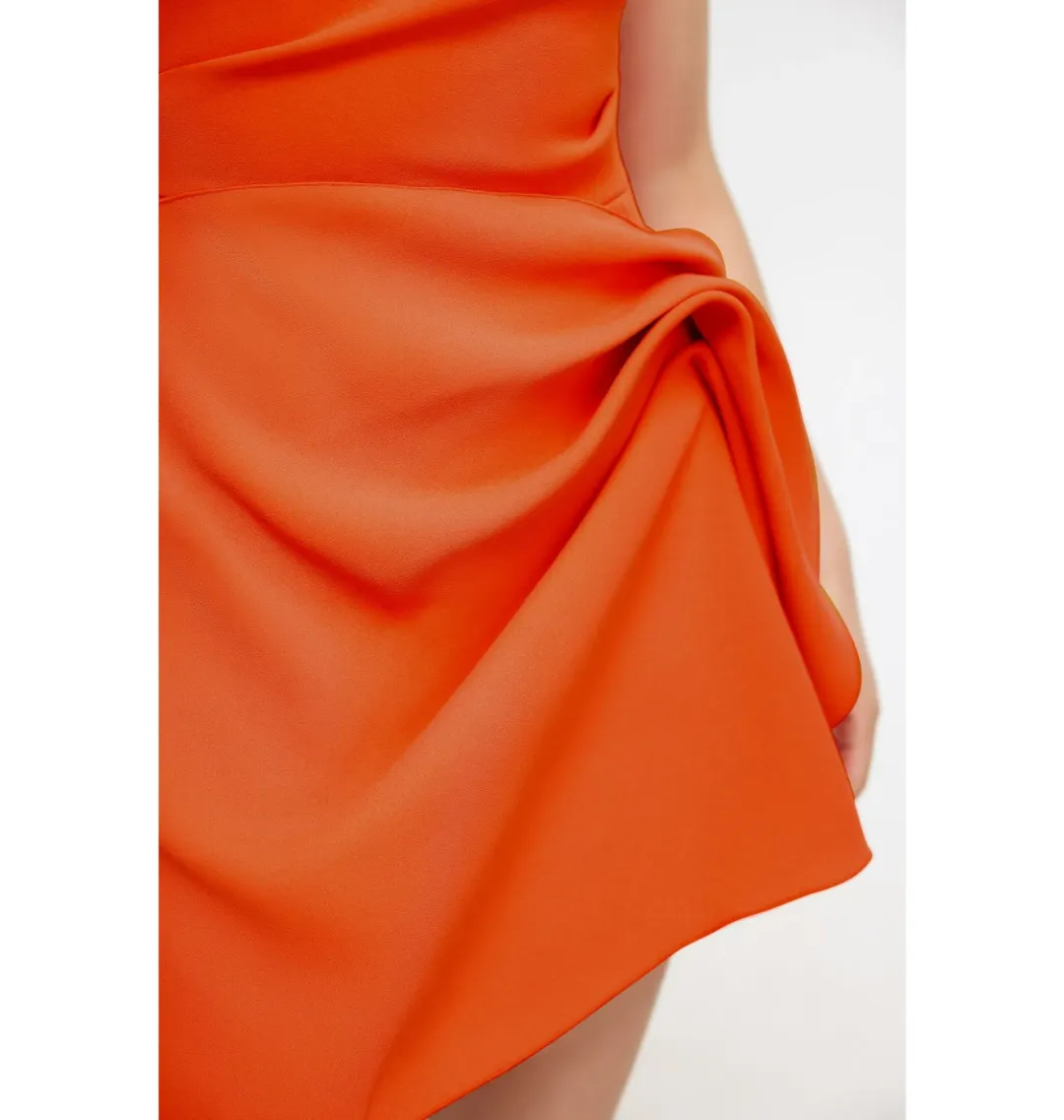 Acler Eddington Mini Dress Orange Size AU 10 for rent on The Volte - main image