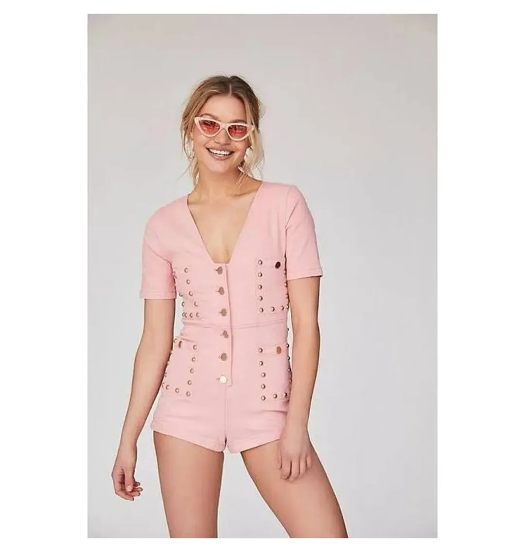 Alice Mccall All Day All Night Playsuit Pink Size US 2 / AU 6 for rent on The Volte - main image
