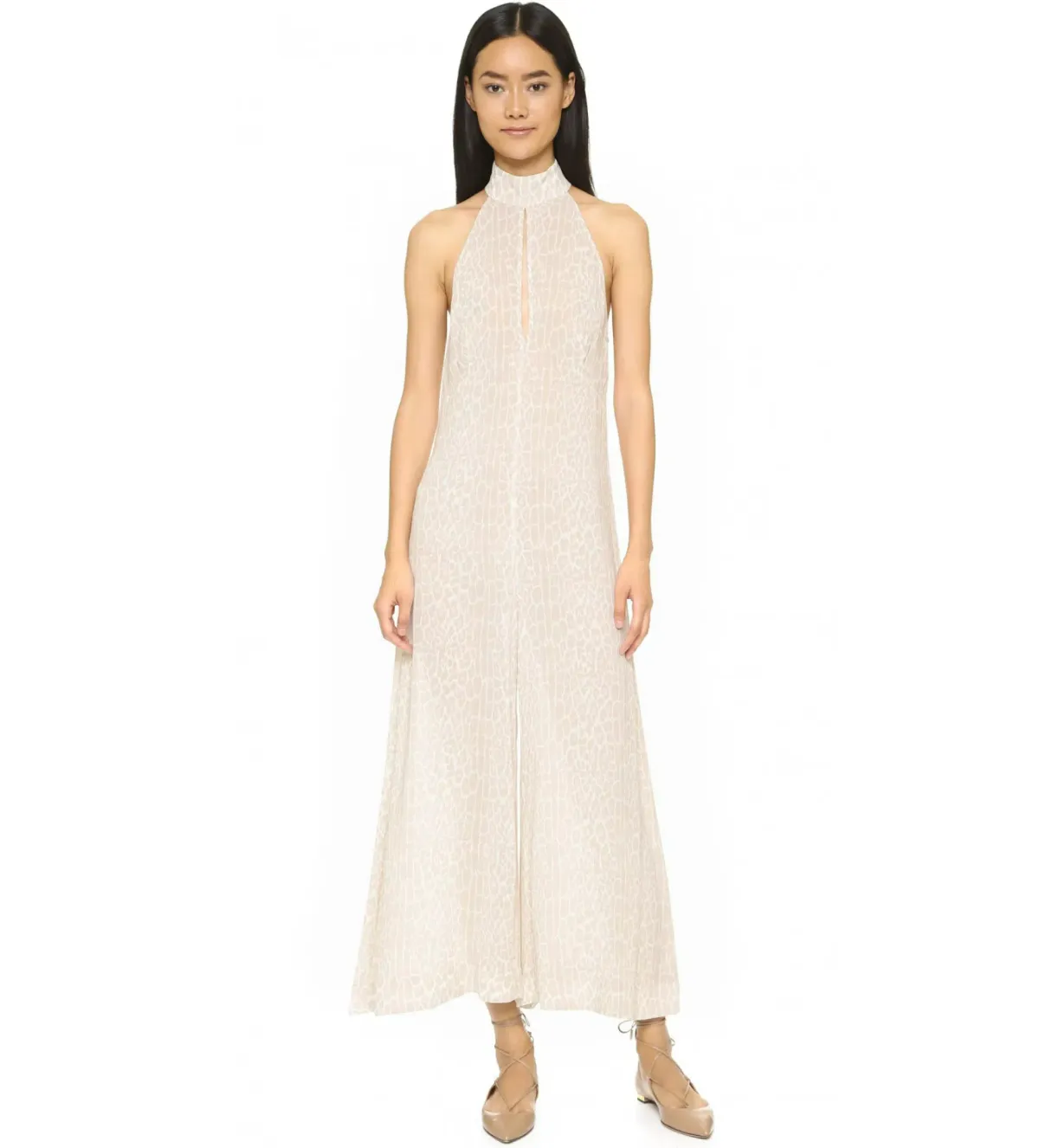 Zimmermann Arcadia Teardrop Jumpsuit light Beige Size 0 / AU 8 / US 4 for rent on The Volte - main image
