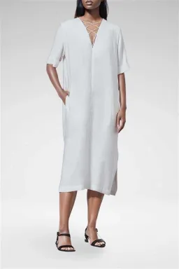 Viktoria & Woods Fontaine Dress Ivory Size 1 / AU 10 for rent on The Volte - image 1