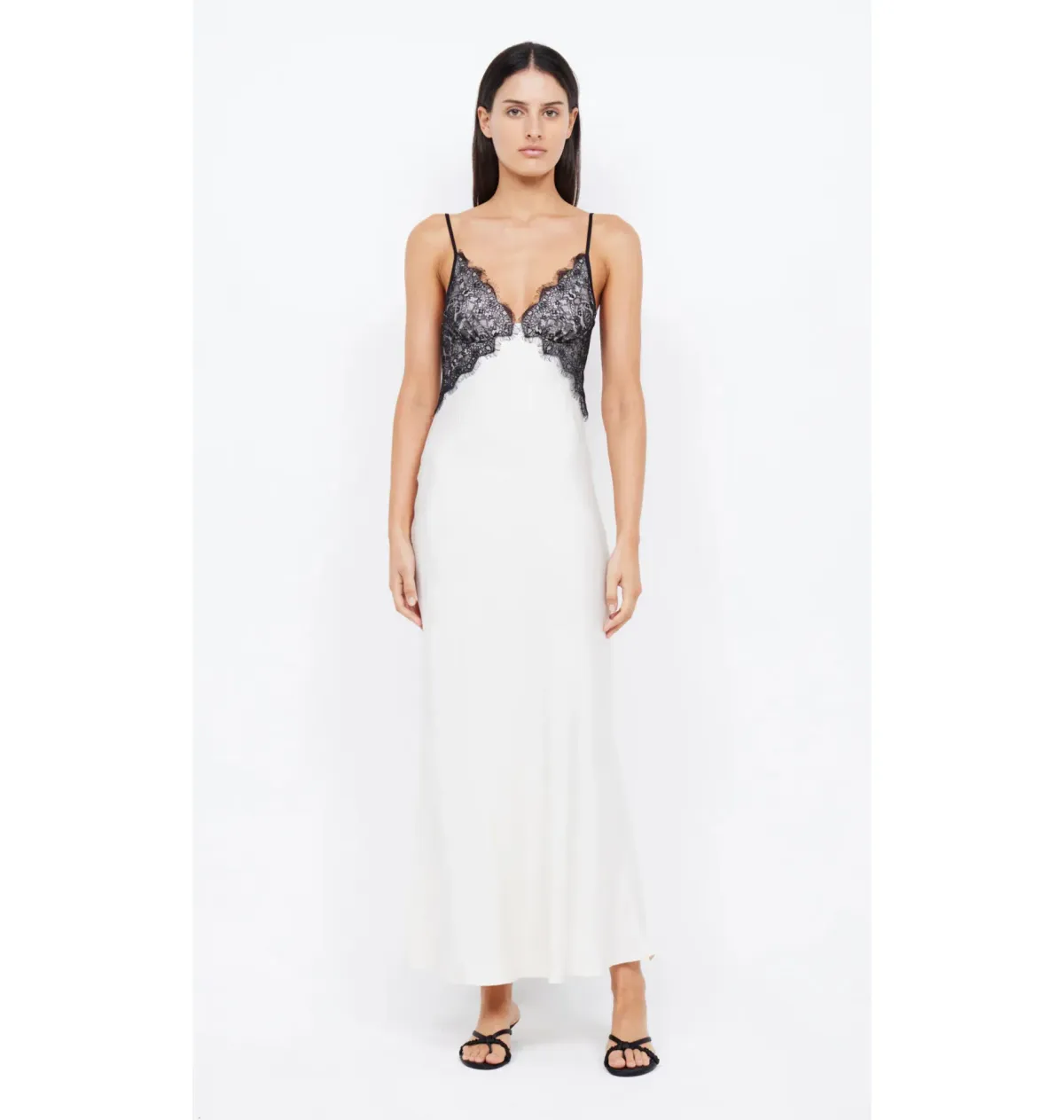 Bec & Bridge Emery Lace Maxi Dress Ivory/Black Size AU 6 - Image 1