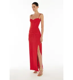 Manning Cartell Double Time Pleat Dress Red Size AU 6 for rent on The Volte - image 2
