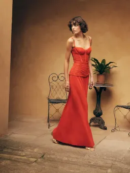 Manning Cartell Double Time Pleat Dress Red Size AU 6 for rent on The Volte - image 7