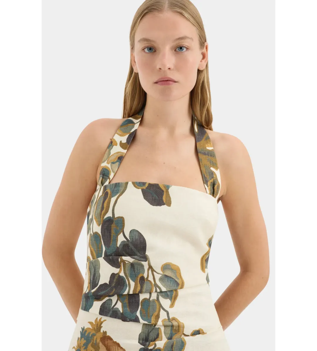 Sir the Label Evalita Twist Mini Dress in Pine Valley Size AU 10 for rent on The Volte - main image