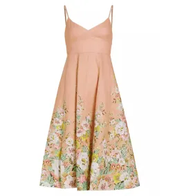 Zimmermann Matchmaker Picnic Dress in Buff/Coral Floral Size 1 / AU 10 for rent on The Volte - image 4