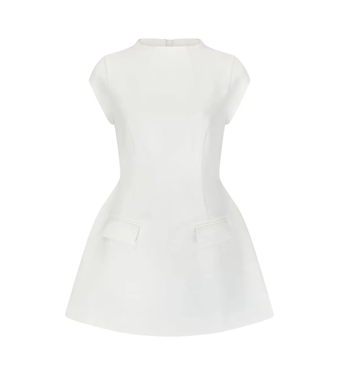 Odd Muse The Ultimate Muse Cap Sleeve Mini Dress in White Size L / AU 12 for rent on The Volte - main image
