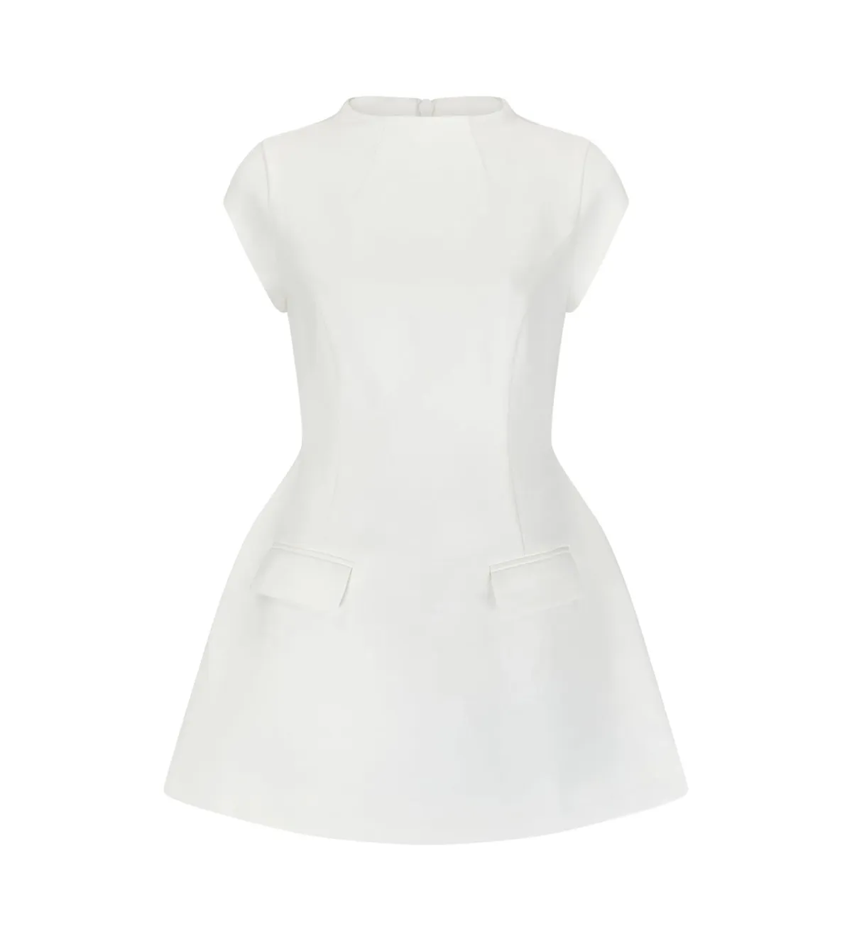 Odd Muse The Ultimate Muse Cap Sleeve Mini Dress in White Size L / AU 12 - Image 5