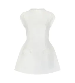 Odd Muse The Ultimate Muse Cap Sleeve Mini Dress in White Size L / AU 12 for rent on The Volte - image 5