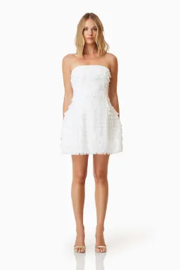 Elliatt Hailey Strapless Mini Party Dress In White Size XS / AU 6 for rent on The Volte - image 1