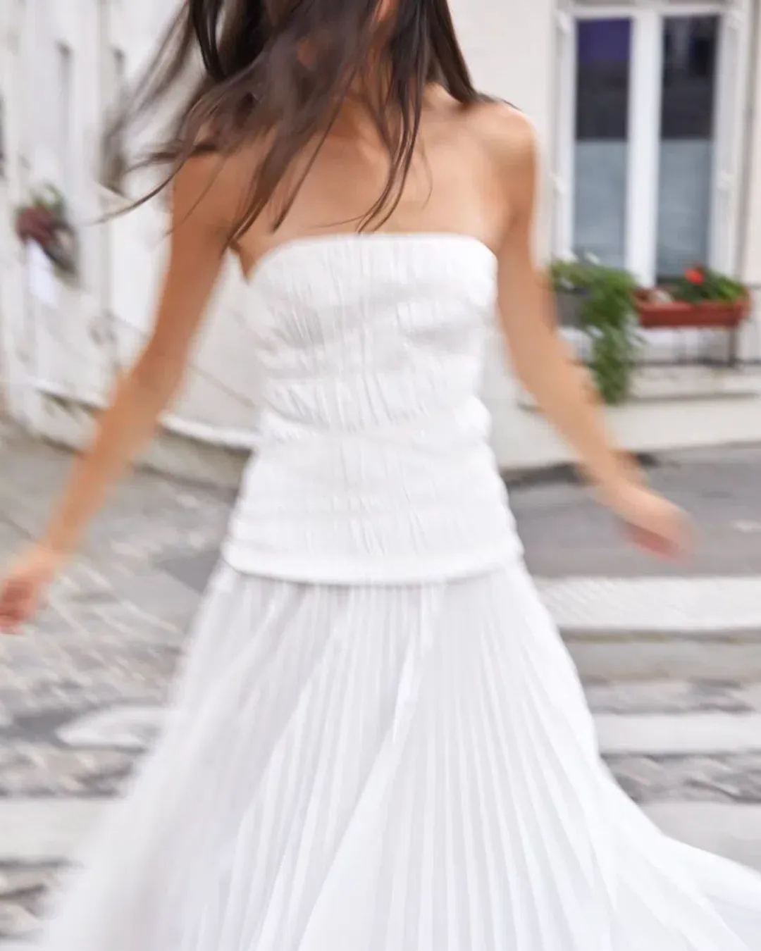 Acler Bristol Midi Dress in Ivory White Size S / AU 8 for rent on The Volte - main image