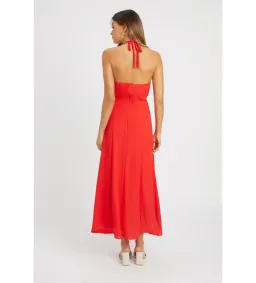 Kookai Hayman Cut Out Midi Dress Red Size AU 8 for rent on The Volte - image 3