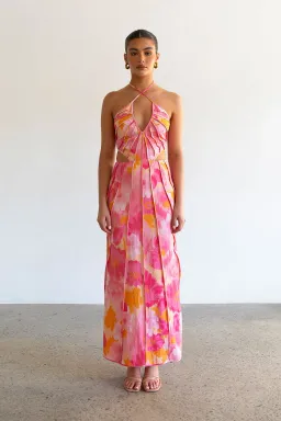 Sabo Skirt Zaco Tallulah Midi Dress Pink Gerbera Size M / AU 10 for rent on The Volte - image 1