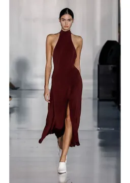 Bec & Bridge Cassian Racer Dress Deep Plum Size 10 for rent on The Volte - image 1