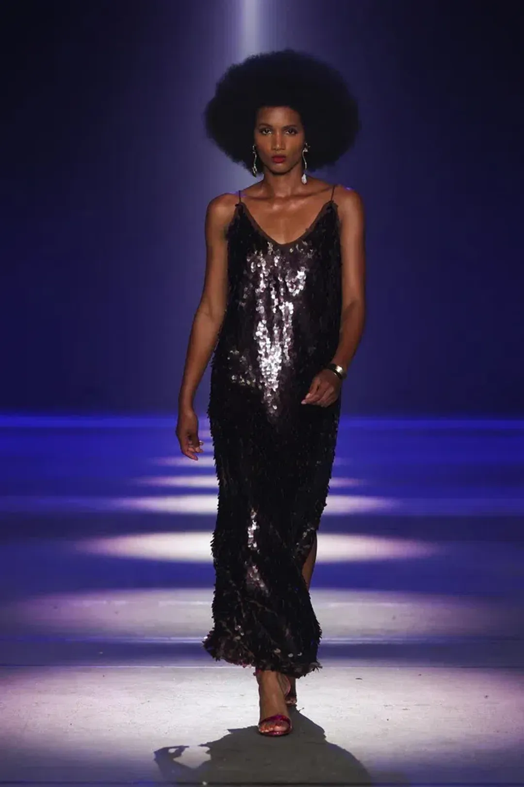 Alemais Geanie Sequin Gown Chocolate Brown Size 8 AU for rent on The Volte - main image