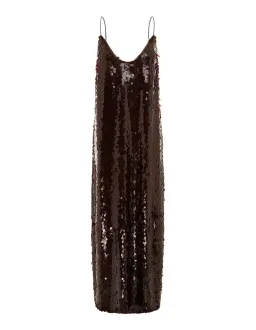 Alemais Geanie Sequin Gown Chocolate Brown Size 8 AU for rent on The Volte - image 12