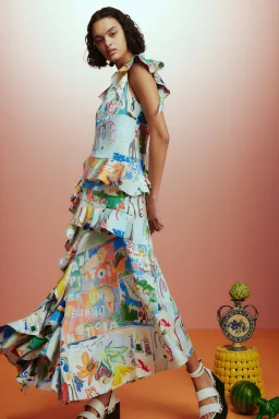 Alemais Aurelia Gown Multi Size 10 for rent on The Volte - image 2