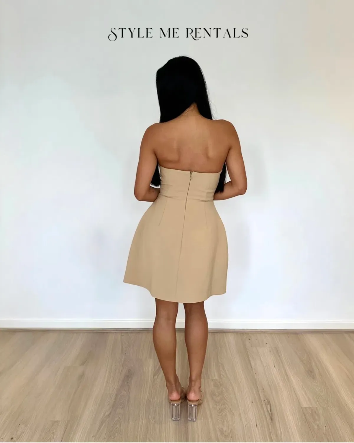 Odd Muse The Ultimate Muse Bardot Mini Dress Camel Size XS / AU 6 - Image 4