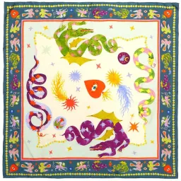 Alemais Lou Snake Scarf and Guardian Pants Set Green Multi Size 14 for rent on The Volte - image 2