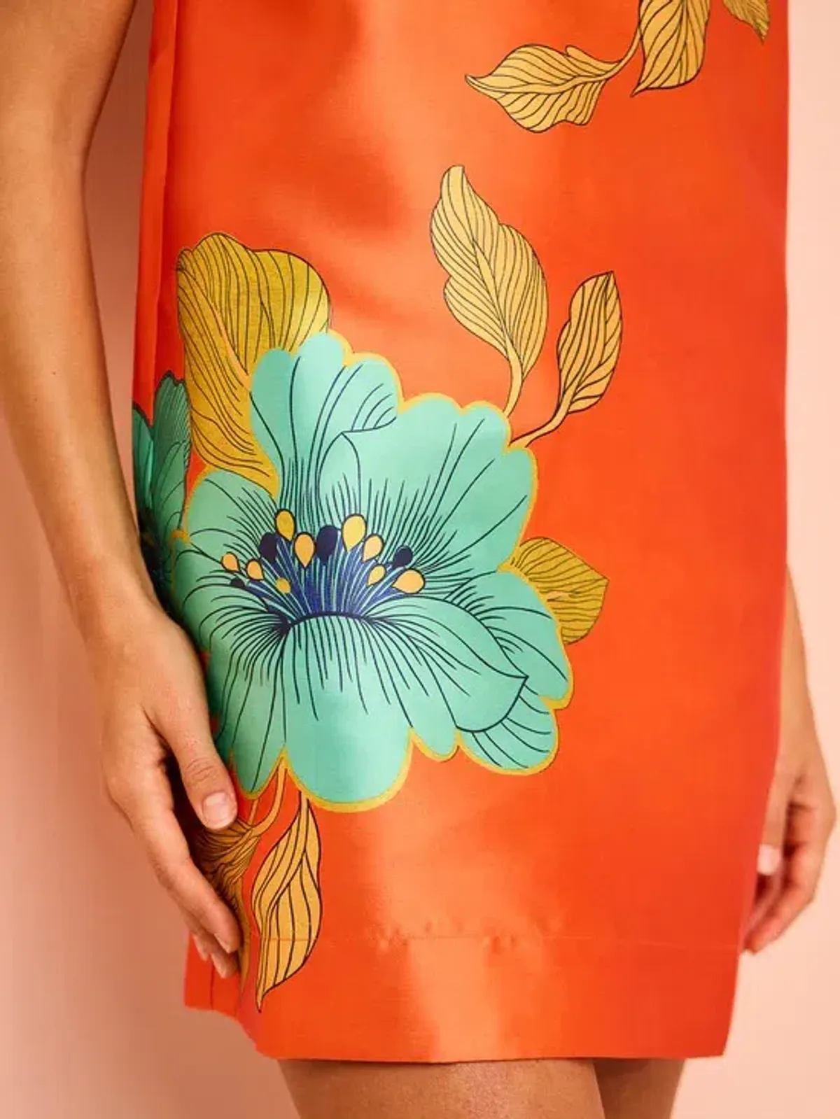 Alemais Piato Mini Dress Marigold Orange Size AU 6 - Image 15