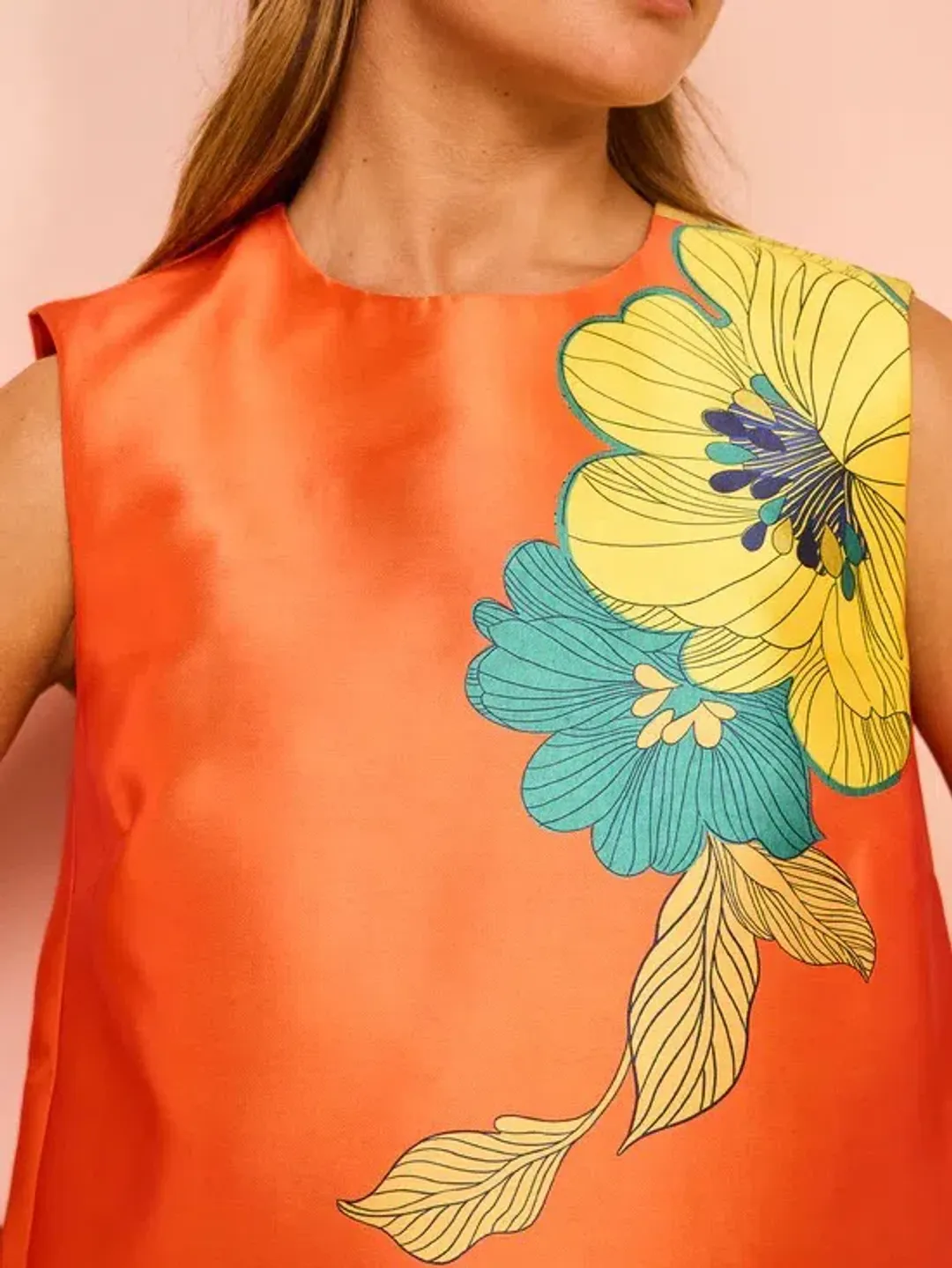 Alemais Piato Mini Dress Marigold Orange Size AU 6 for rent on The Volte - main image