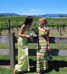 SIR the Label The Coastline Tie Dress in Palm Stripe Size 0 / 6 AUS for rent on The Volte - image 5