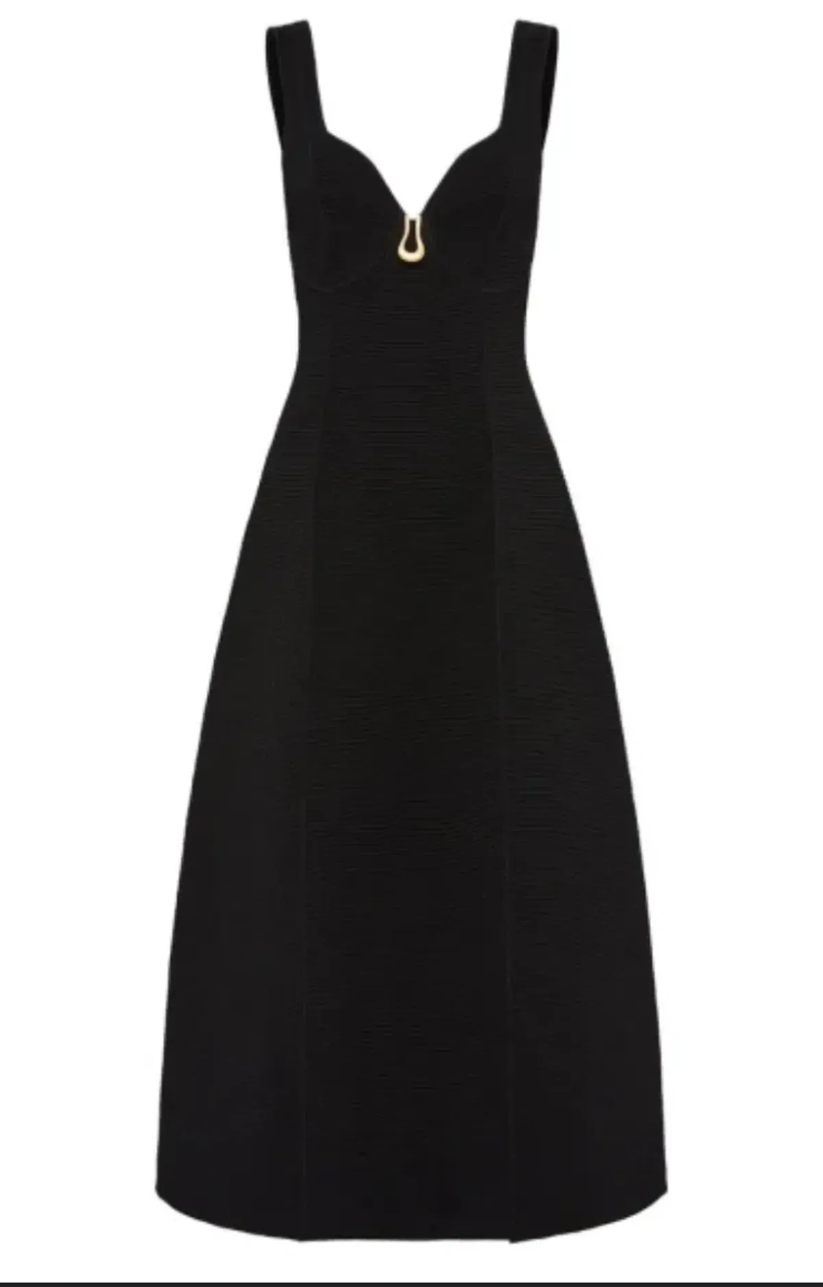 Aje Marisole Knit Midi Dress Black Size 8 - Image 4