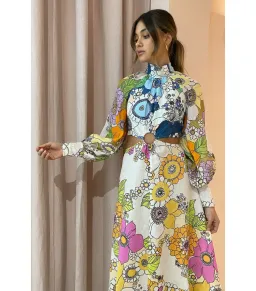 Alemais Farrah Cut Out Dress Multi Size 8 for rent on The Volte - image 3