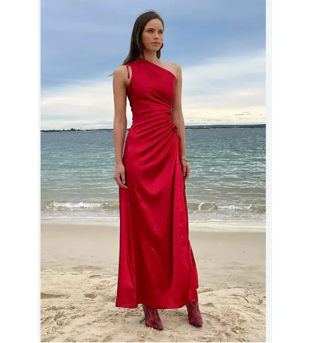 Sonya Moda Nour Maxi Dress in Red Size AU 12 for rent on The Volte - main image