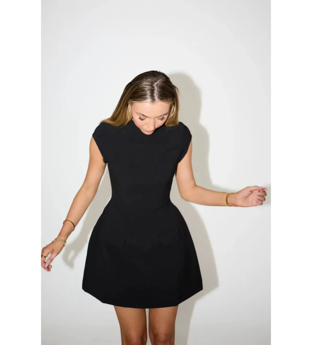 Odd Muse Ultimate Cap Sleeve Dress Black Size S / AU 8 for rent on The Volte - main image