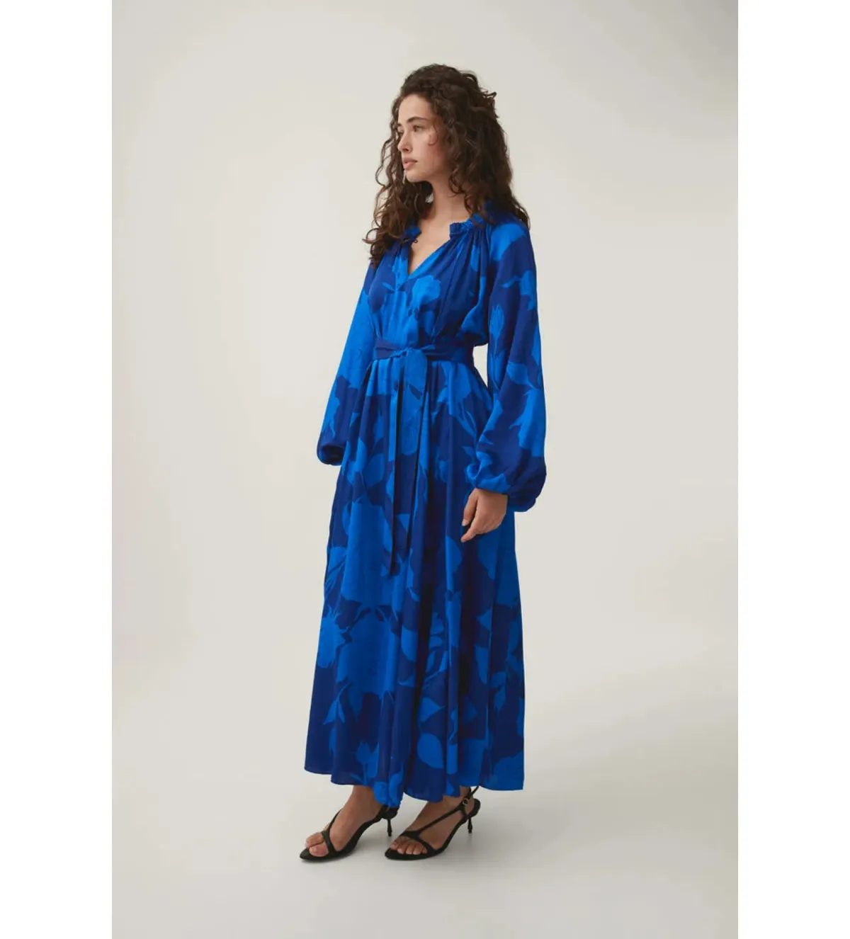 Aje Knowing Belted Smocked Midi Dress Electric Rose Size AU 12 - Image 3