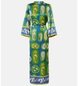 Alémais Gina Silk Midi Dress Print Size AU 16 for rent on The Volte - image 4