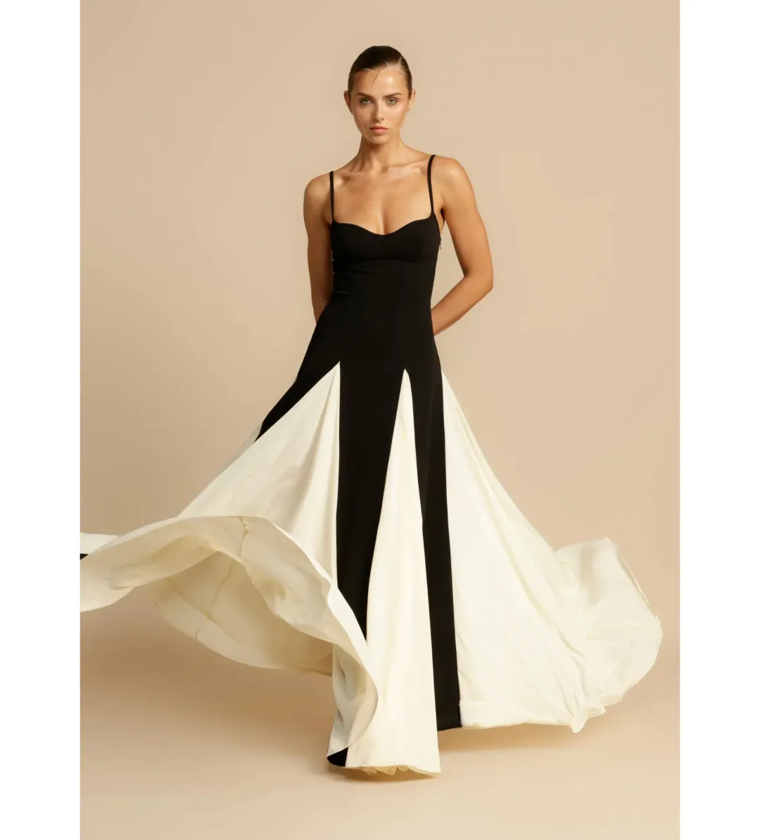 Arcina Ori Paloma Dress Black/White Size AU 6 for rent on The Volte - main image