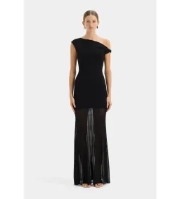 Sir the Label Indigo Twist Dress Black Size AU 6 for rent on The Volte - image 1