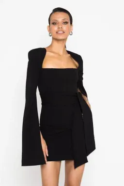 Mossman Bad Influence Mini Dress Black Size 8 for rent on The Volte - image 3