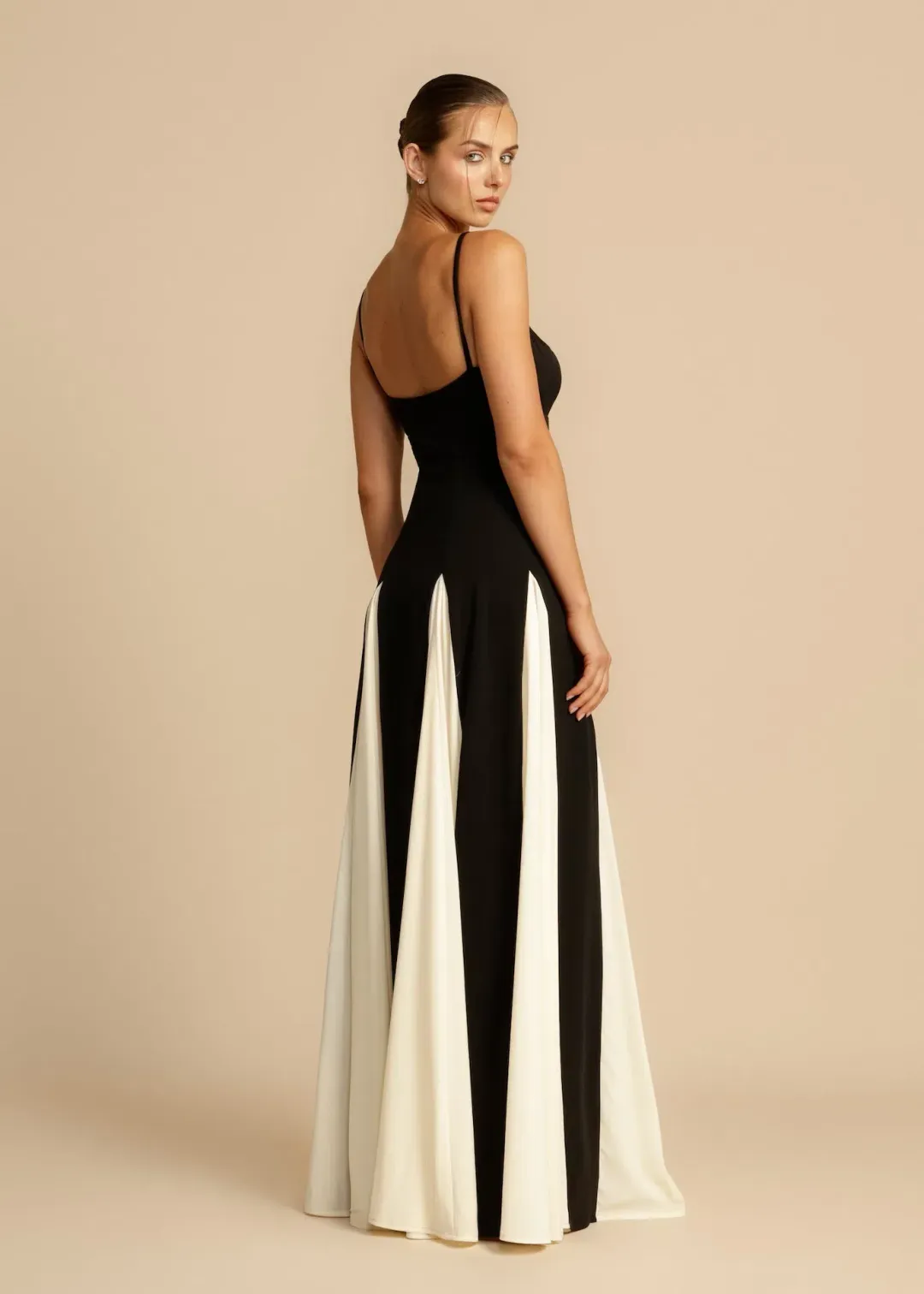 Arcina Ori Paloma Maxi Dress in Black/Cream Size L / AU 12 for rent on The Volte - main image