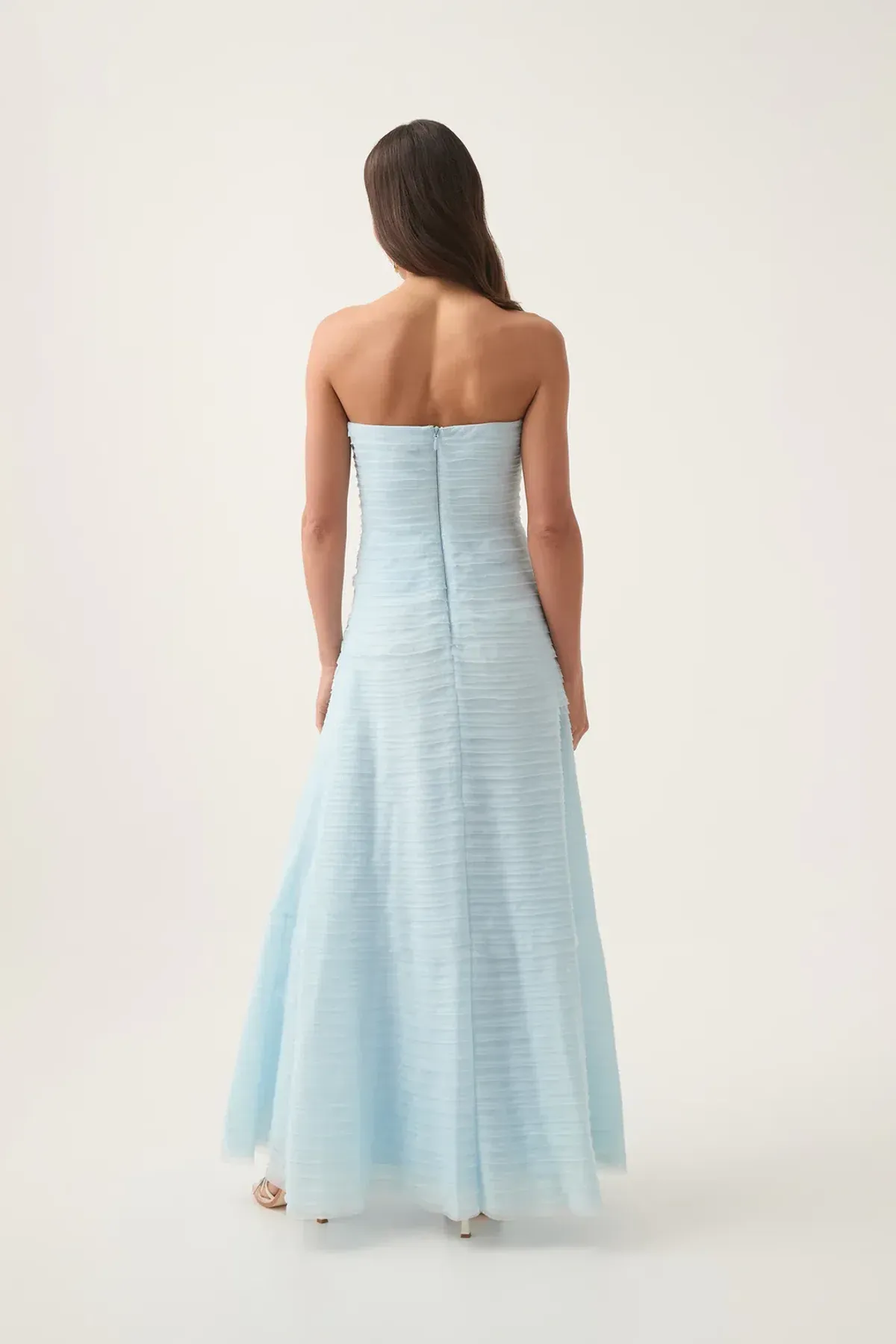 Aje Soundscape Maxi Dress Sea Breeze Size Au 6 - Image 5