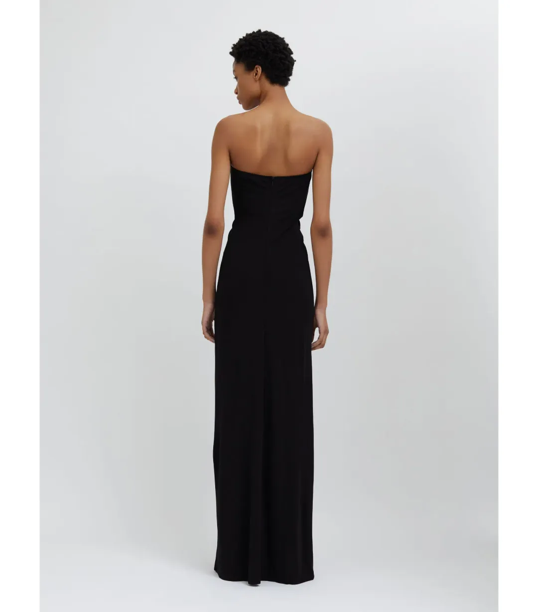 Christopher Esber Arched Palm Strapless Dress Black Size 10 for rent on The Volte - main image