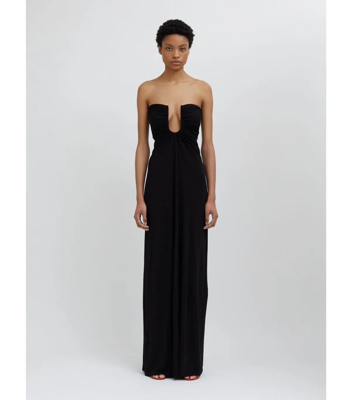 Christopher Esber Arched Palm Strapless Dress Black Size 10 - Image 1