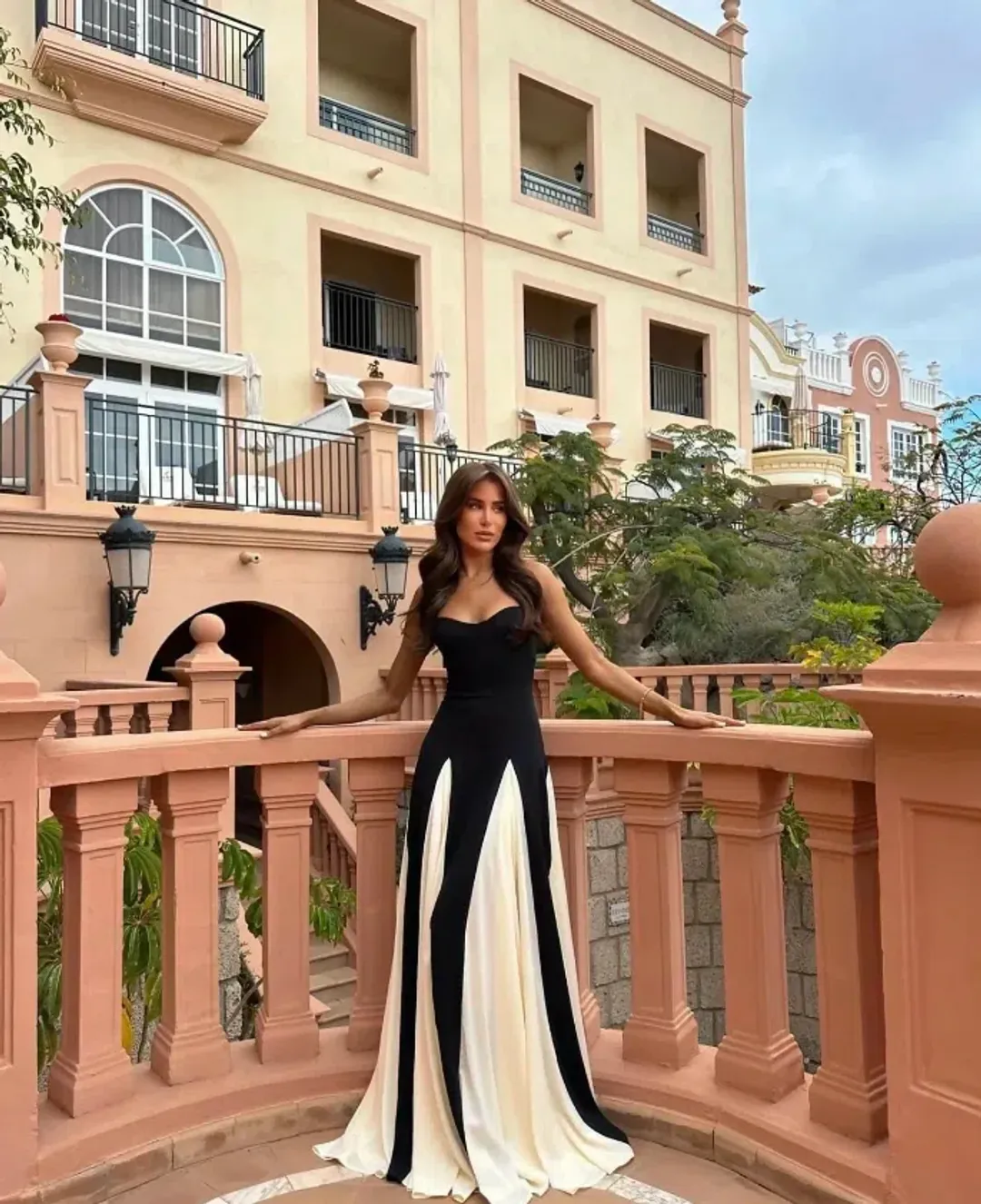 Arcina Ori Paloma Dress Black/White Size 12 for rent on The Volte - main image