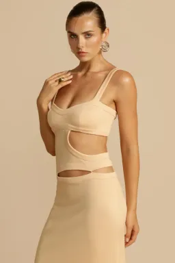 Arcina Ori Jetta Maxi Dress Butter Size 6 for rent on The Volte - image 2