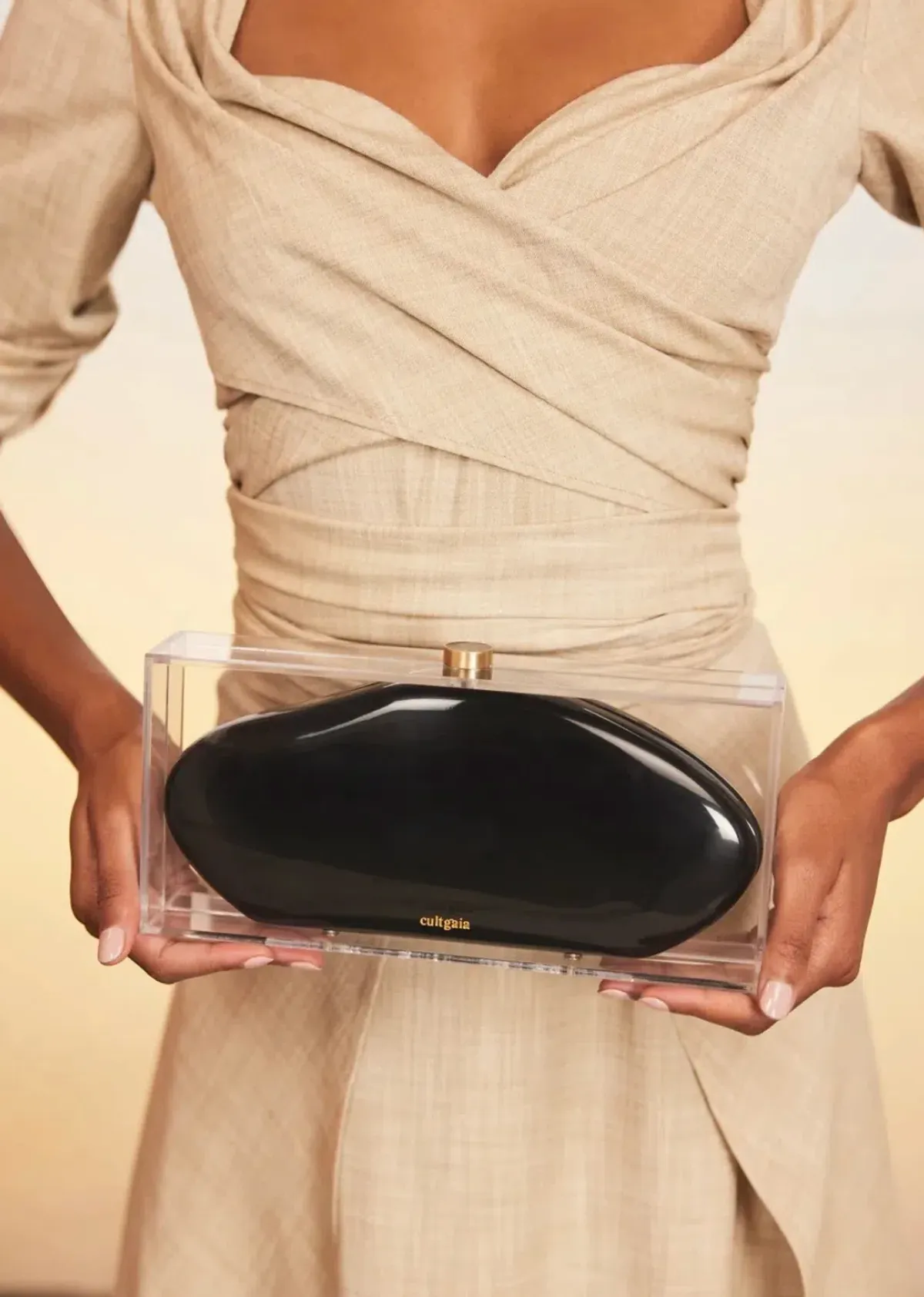 Cult Gaia Annika Clutch in Black - Image 4