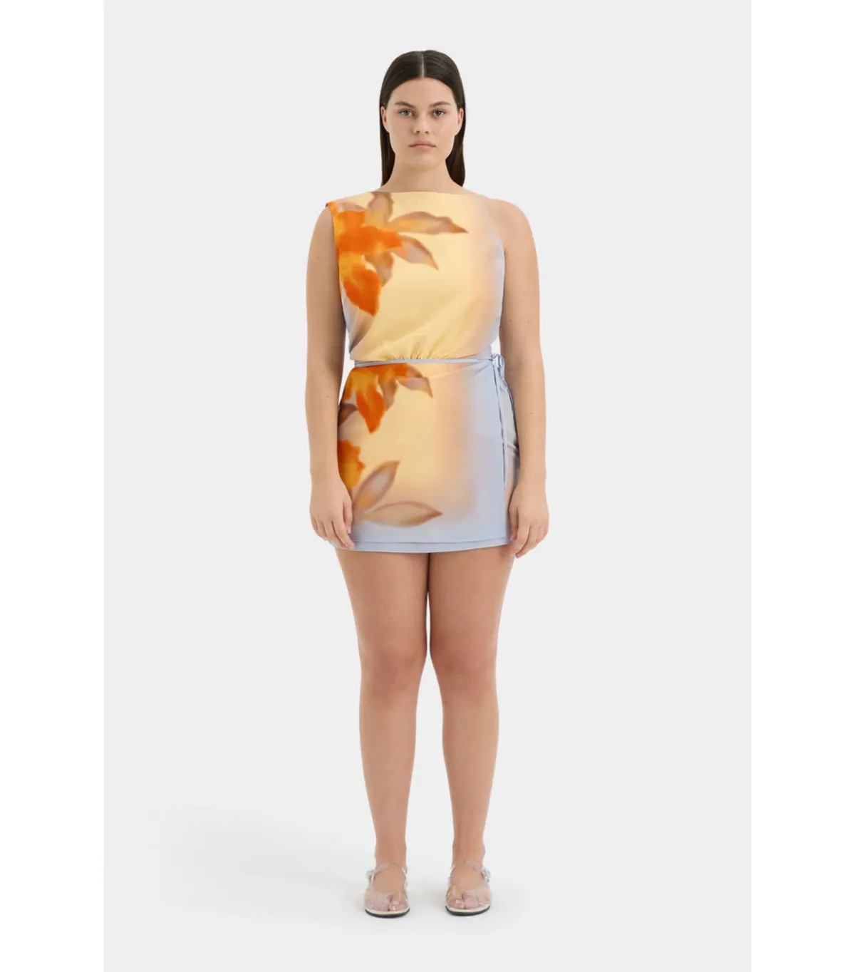 Sir The Label Serene Mini Dress Sequoia Floral Size 10 - Image 1